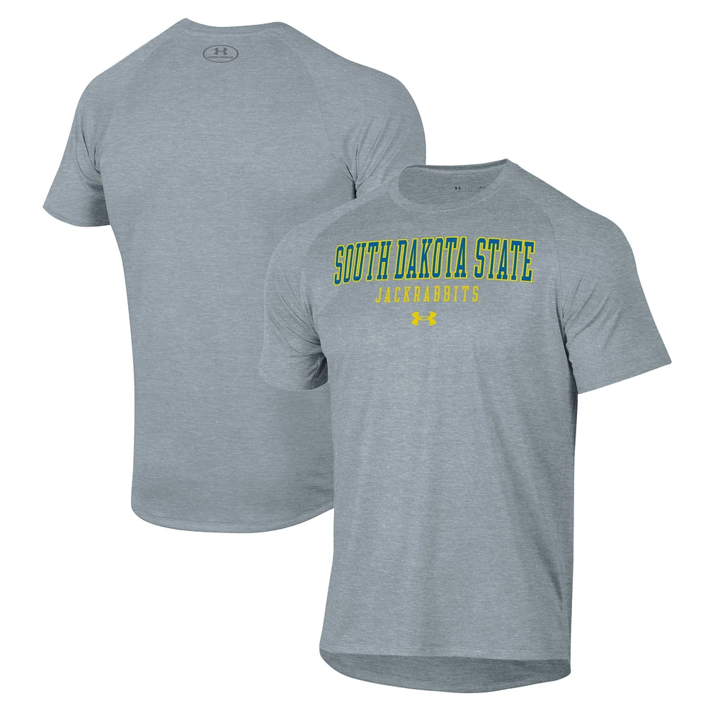 Men's Under Armour Gray South Dakota State Jackrabbits Tech T-Shirt