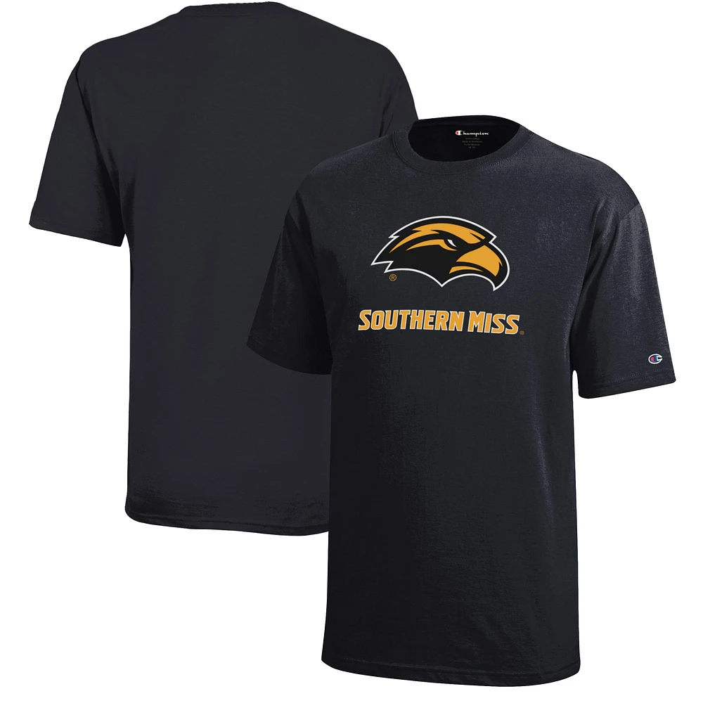Youth Champion Black Southern Miss Golden Eagles Jersey T-Shirt