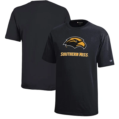 Youth Champion Black Southern Miss Golden Eagles Jersey T-Shirt