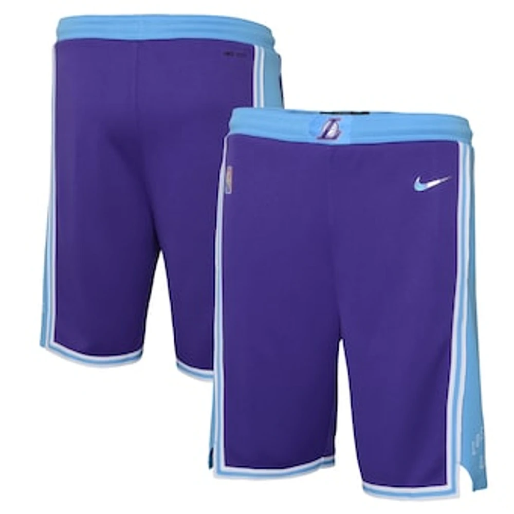 Youth Nike Purple Los Angeles Lakers 2021/22 City Edition Courtside Swingman Shorts