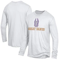Men's Alternative Apparel White Albany Great Danes Keeper Long Sleeve T-Shirt