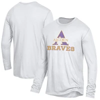 Men's Alternative Apparel White Alcorn State Braves Keeper Long Sleeve T-Shirt