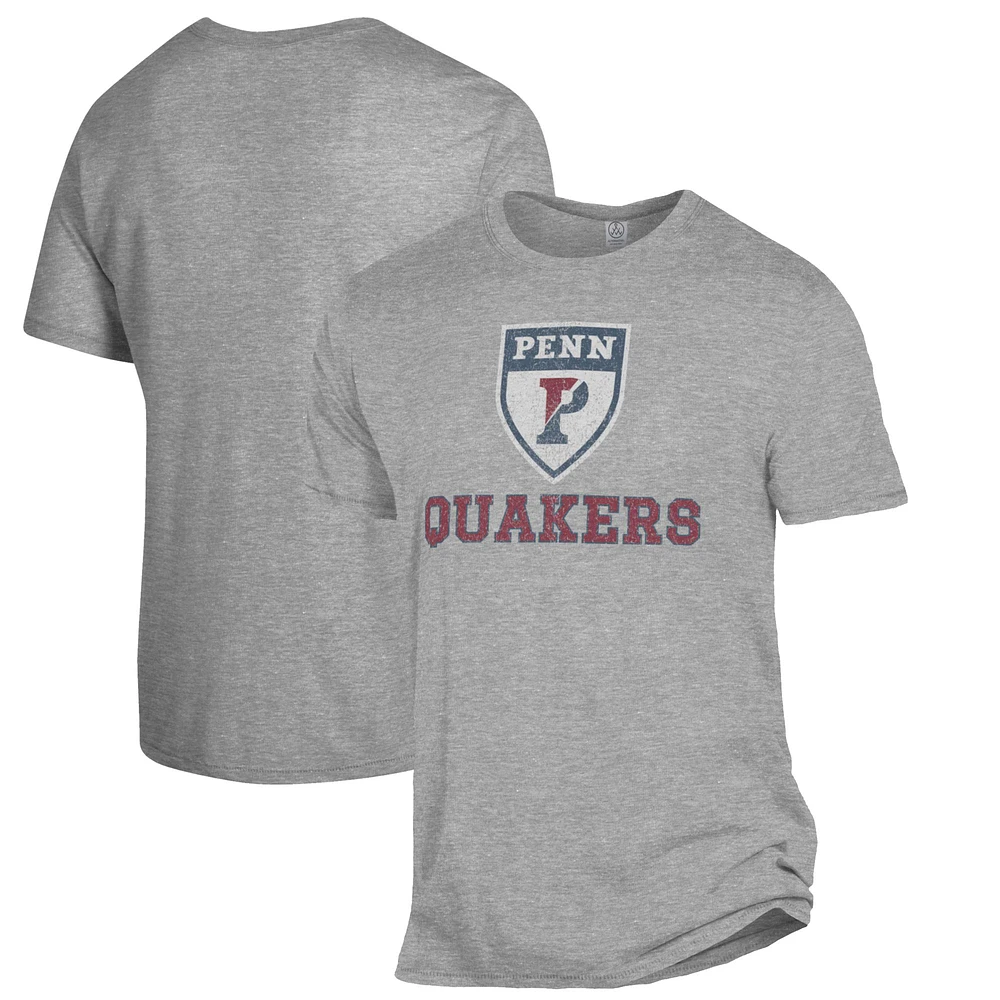 Men's Alternative Apparel Heathered Gray Pennsylvania Quakers The Keeper T-Shirt