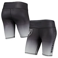 Women's FOCO Black Las Vegas Raiders Gradient Biker Shorts