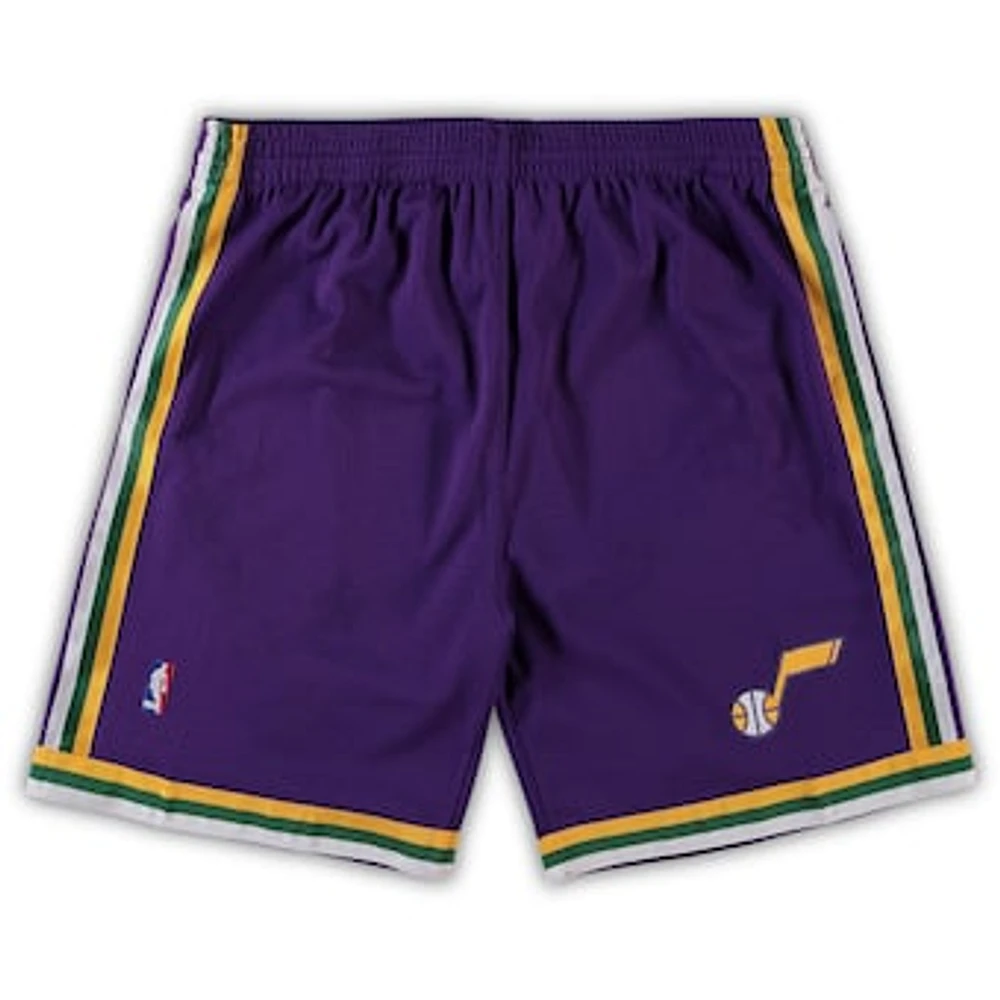 Men's Mitchell & Ness Purple Utah Jazz Big Tall Hardwood Classics Team Swingman Shorts