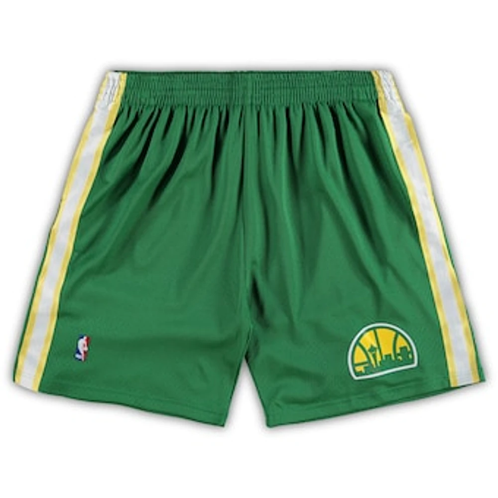 Men's Mitchell & Ness Kelly Green Seattle SuperSonics Big Tall Hardwood Classics Team Swingman Shorts