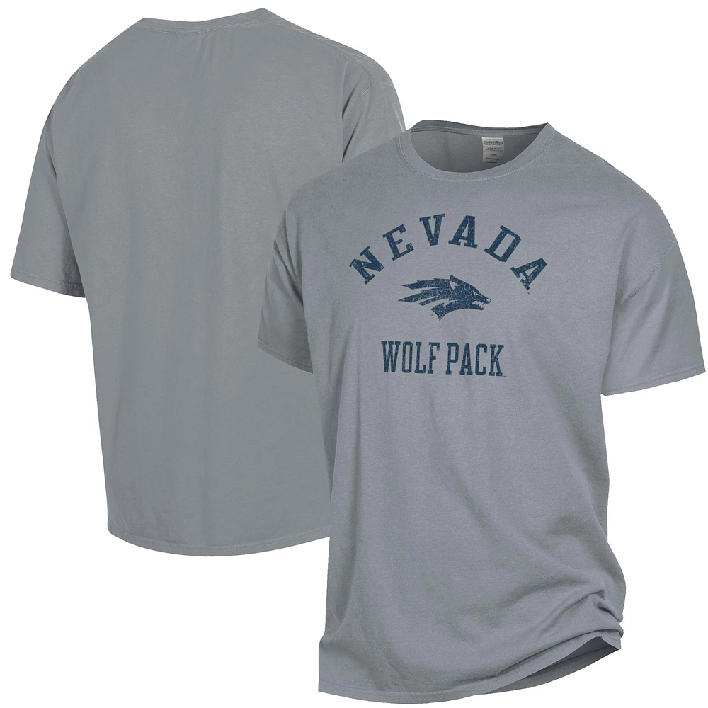 Men's ComfortWash Gray Nevada Wolf Pack Garment Dyed T-Shirt