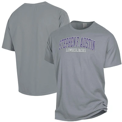 Men's ComfortWash Gray Stephen F Austin Lumberjacks Garment Dyed T-Shirt