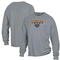 Men's ComfortWash Gray Mercer Bears Garment Dyed Long Sleeve T-Shirt