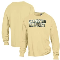 Men's ComfortWash Yellow Rochester Jackets Garment Dyed Long Sleeve T-Shirt