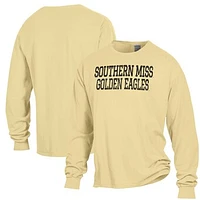 Men's ComfortWash Gold Southern Miss Golden Eagles Garment Dyed Long Sleeve T-Shirt