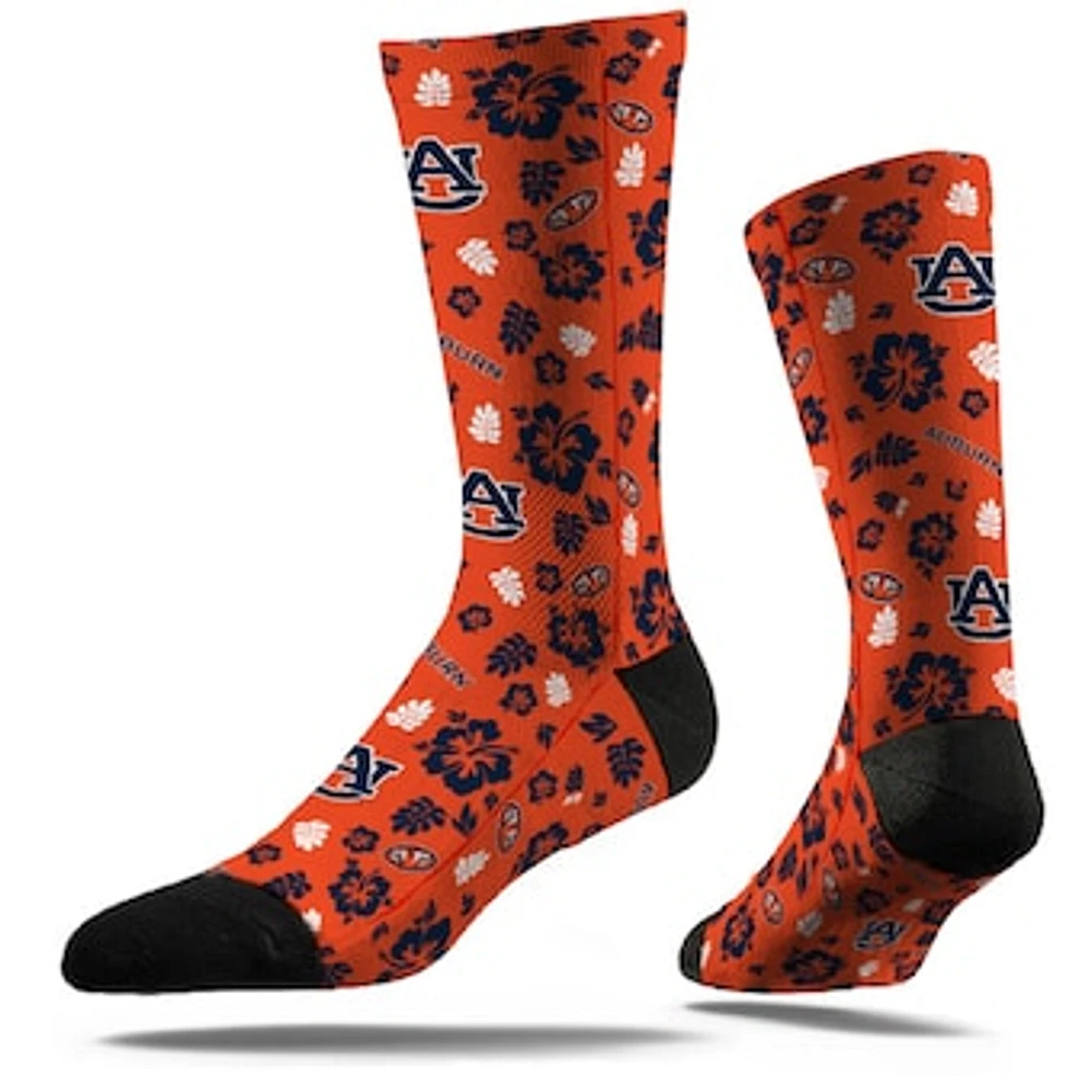 Men's Strideline Auburn Tigers Tropical Crew Socks