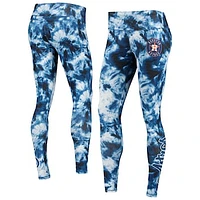 Women's FOCO Navy Houston Astros Tie-Dye Leggings