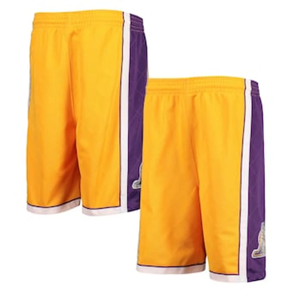 Youth Mitchell & Ness Gold Los Angeles Lakers 2009 Hardwood Classics 75th Anniversary Swingman Shorts