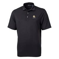 Men's Cutter & Buck Black Albany State Golden Rams Big Tall Virtue Eco Pique Recycled Polo