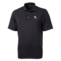 Men's Cutter & Buck Black Albany State Golden Rams Big Tall Virtue Eco Pique Recycled Polo