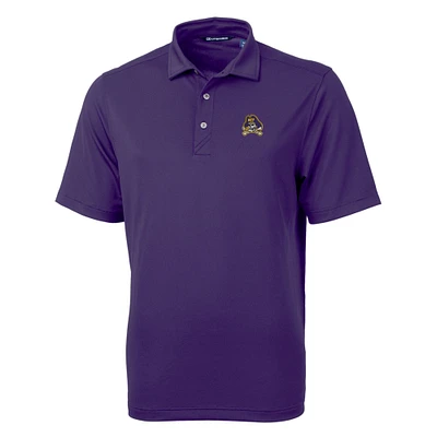 Men's Cutter & Buck Purple ECU Pirates Big Tall Virtue Eco Pique Recycled Polo