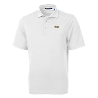 Men's Cutter & Buck White VCU Rams Big Tall Virtue Eco Pique Recycled Polo