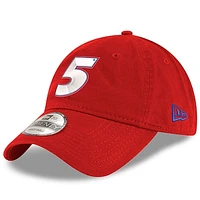 Men's New Era Scarlet Kyle Larson Enzyme Washed 9TWENTY Adjustable Hat