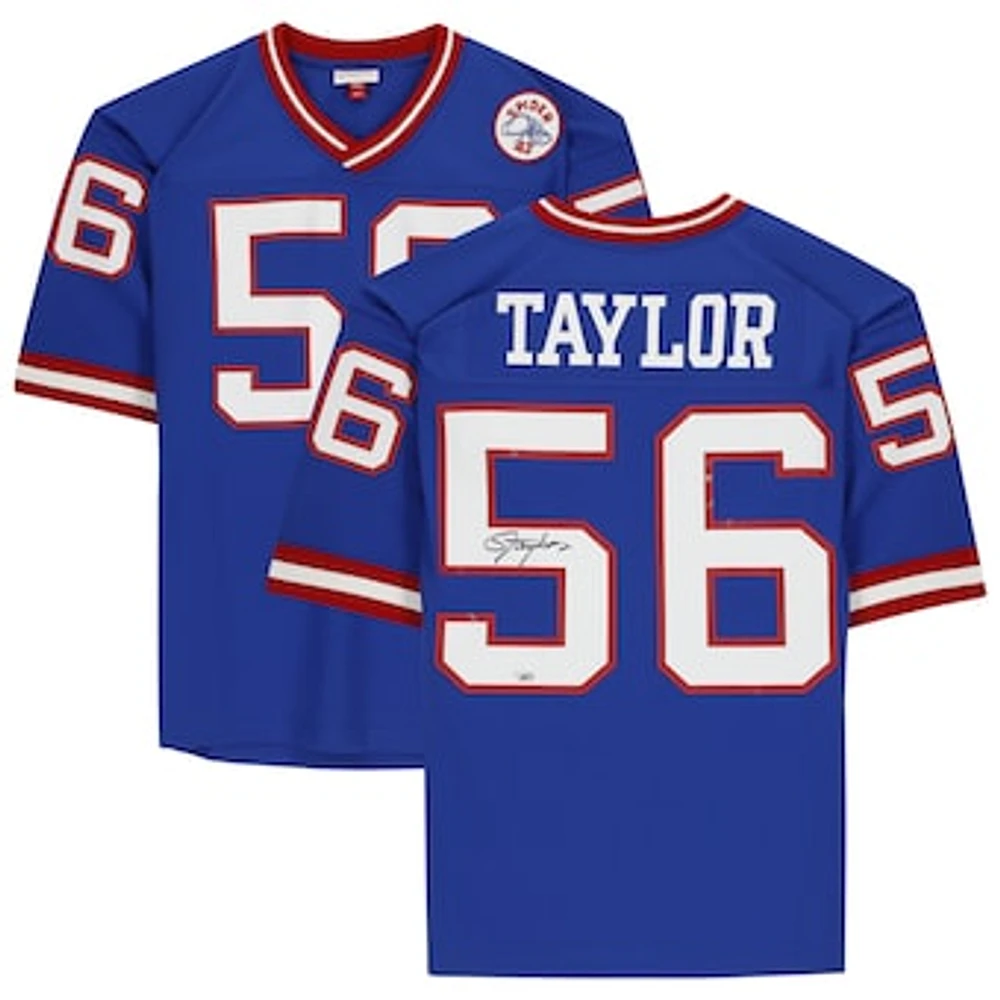 Lawrence Taylor New York Giants Autographed Mitchell & Ness Royal 1986 Authentic Jersey