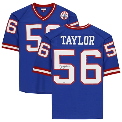 Lawrence Taylor New York Giants Autographed Mitchell & Ness Royal 1986 Authentic Jersey