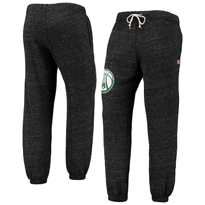 Men's Homage Charcoal Milwaukee Bucks Tri-Blend Sweatpants