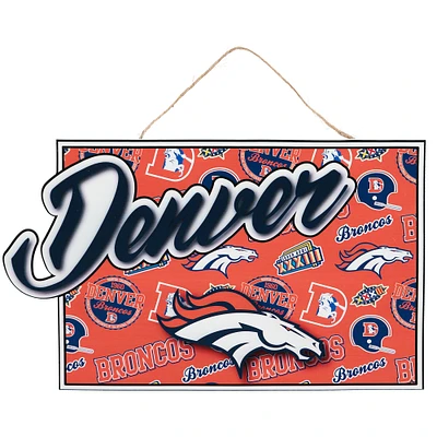 FOCO Denver Broncos Die-Cut State Sign