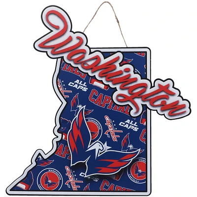 FOCO Washington Capitals 10.5'' x 15'' Die-Cut State Sign