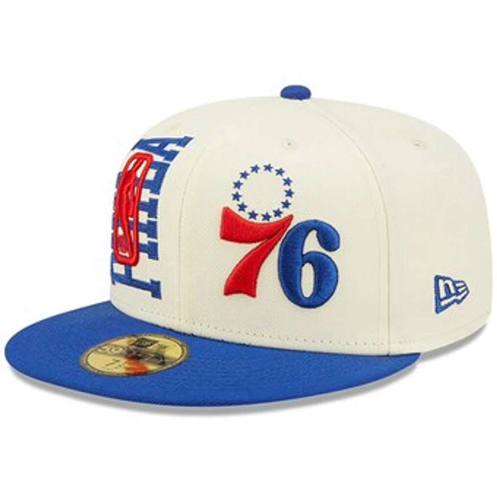 Men's New Era Royal Philadelphia 76ers NBA Draft 59FIFTY Fitted Hat