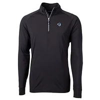 Men's Cutter & Buck Black Seton Hall Pirates Big Tall Adapt Eco Knit Quarter-Zip Pullover Jacket