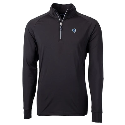 Men's Cutter & Buck Black Seton Hall Pirates Big Tall Adapt Eco Knit Quarter-Zip Pullover Jacket