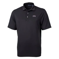 Men's Cutter & Buck Black TCU Horned Frogs Big Tall Virtue Eco Pique Recycled Polo