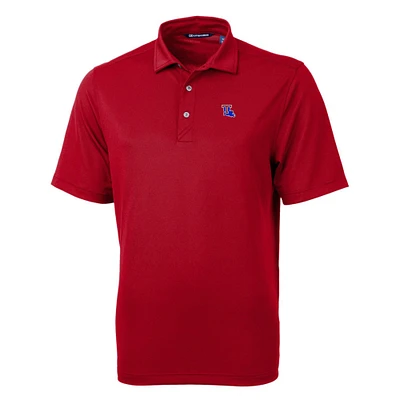 Men's Cutter & Buck Red Louisiana Tech Bulldogs Big Tall Virtue Eco Pique Recycled Polo