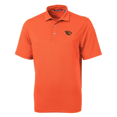 Men's Cutter & Buck Orange Oregon State Beavers Big Tall Virtue Eco Pique Recycled Polo