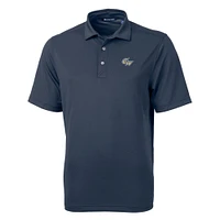 Men's Cutter & Buck Navy George Washington University Big Tall Virtue Eco Pique Recycled Polo