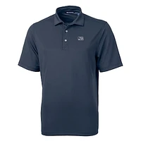 Men's Cutter & Buck Navy Jackson State Tigers Big Tall Virtue Eco Pique Recycled Polo