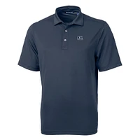 Men's Cutter & Buck Navy Jackson State Tigers Big Tall Virtue Eco Pique Recycled Polo