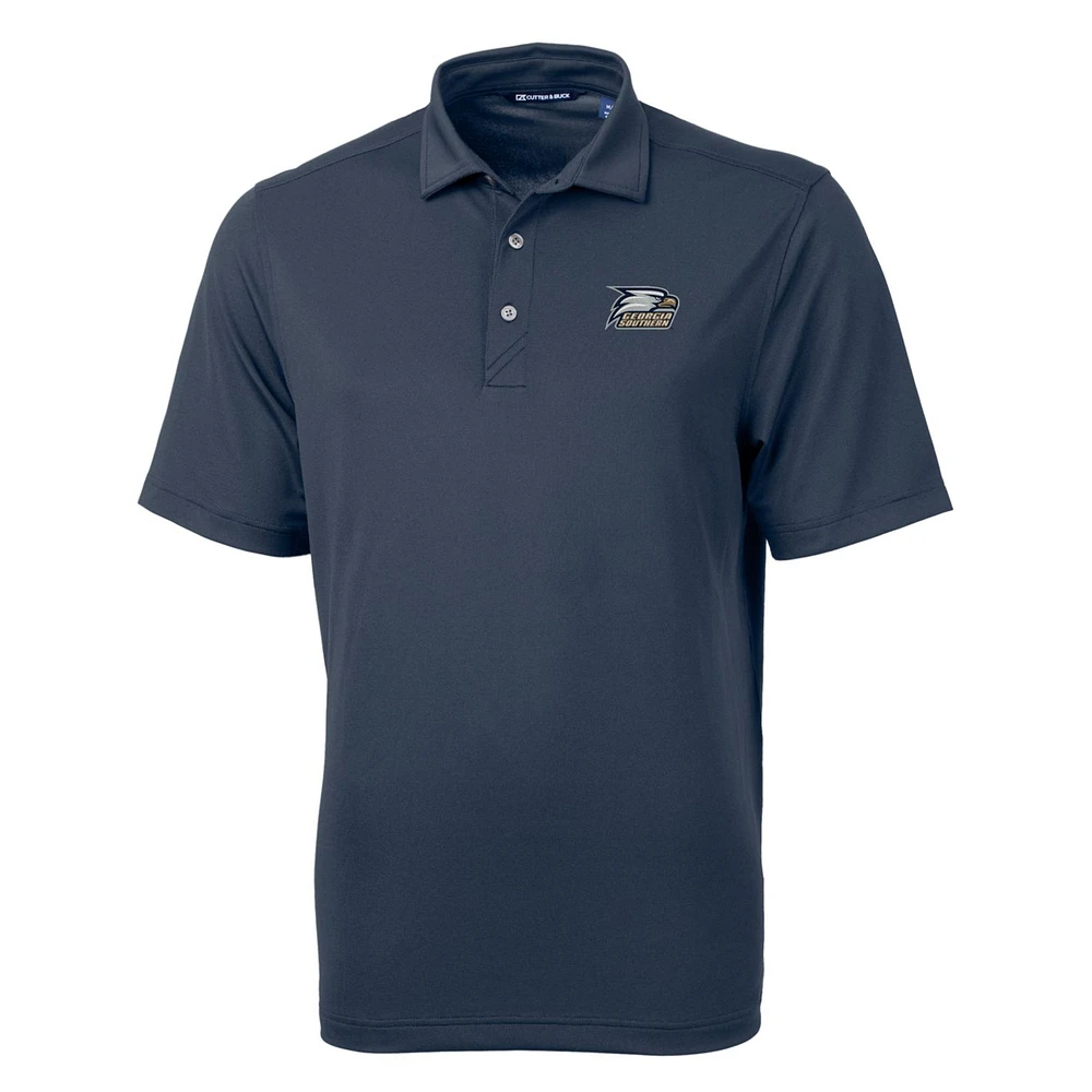 Men's Cutter & Buck Navy Georgia Southern Eagles Big Tall Virtue Eco Pique Recycled Polo