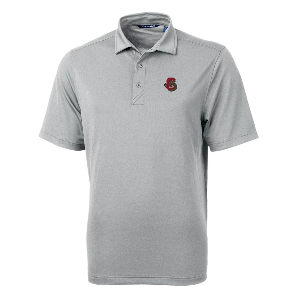 Men's Cutter & Buck Gray Cornell Big Red Tall Virtue Eco Pique Recycled Polo