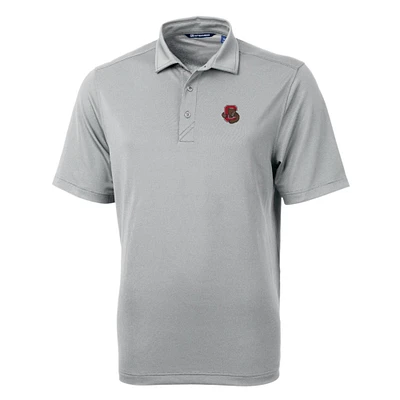 Men's Cutter & Buck Gray Cornell Big Red Tall Virtue Eco Pique Recycled Polo