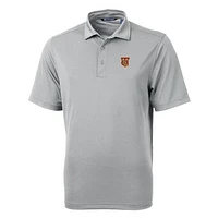Men's Cutter & Buck Gray Tuskegee Golden Tigers Big Tall Virtue Eco Pique Recycled Polo