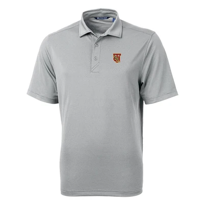 Men's Cutter & Buck Gray Tuskegee Golden Tigers Big Tall Virtue Eco Pique Recycled Polo