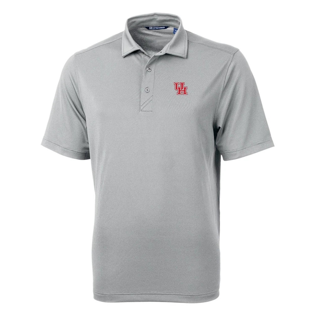Men's Cutter & Buck Gray Houston Cougars Big Tall Virtue Eco Pique Recycled Polo