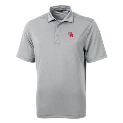 Men's Cutter & Buck Gray Houston Cougars Big Tall Virtue Eco Pique Recycled Polo