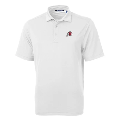 Men's Cutter & Buck Utah Utes Big Tall Virtue Eco Pique Recycled Polo