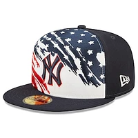 Men's New Era Navy York Yankees 2022 4th of July On-Field 59FIFTY Fitted Hat