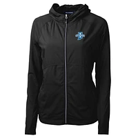 Women's Cutter & Buck Black Indiana State Sycamores Adapt Eco Knit Full-Zip Jacket