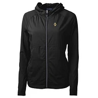 Women's Cutter & Buck Black Idaho Vandals Adapt Eco Knit Full-Zip Jacket