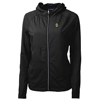 Women's Cutter & Buck Black Idaho Vandals Adapt Eco Knit Full-Zip Jacket
