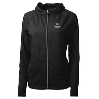 Women's Cutter & Buck Black Colorado State Rams Adapt Eco Knit Full-Zip Jacket